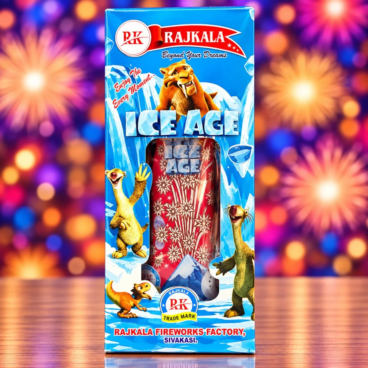 Ice Age-1 Pce (Jumbo Silver Crackling Fountain)