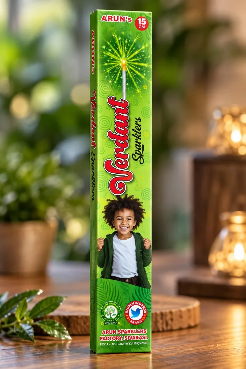 15 CM Green Sparklers (Double Pack)