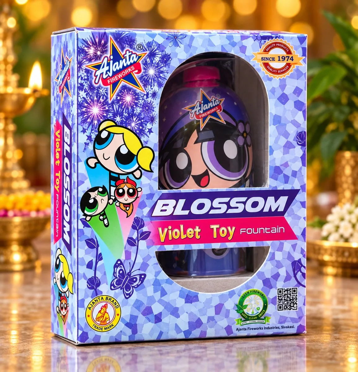 Blossom (Violet Toy)-1 Pce (Violet Colour Fountain)