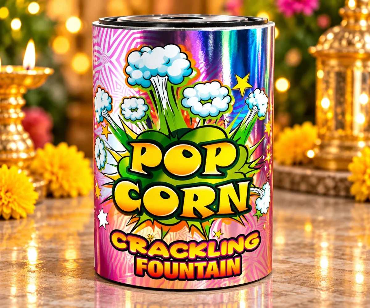 6" Tin Shower (Popcorn)-1 Pce