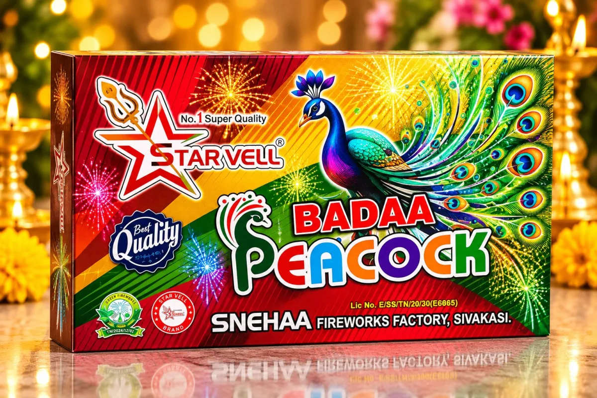 Bada Peacock -1 Pce (5in1 peacock crackling dance)