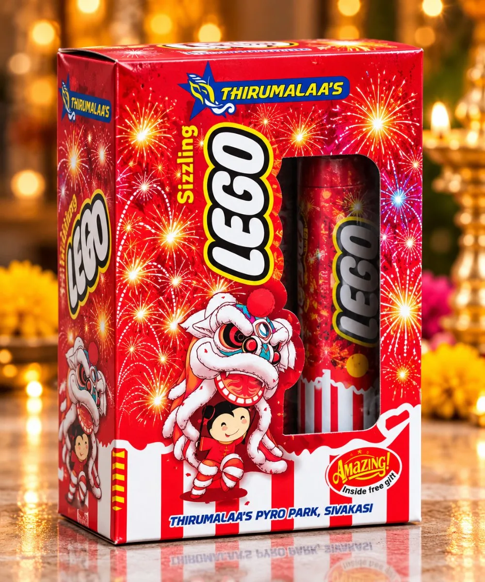 Sizzling lego-1Pce (1 by 1 3 step 3 colour fountain)