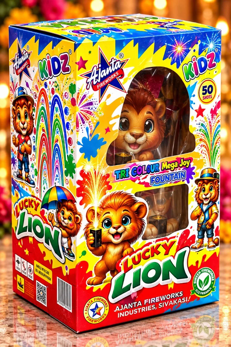 Lucky Lion (1 Pce) - mega multi colour & sizzling
