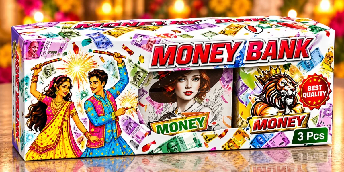 Money Bank (3 Pce) - emitting money paper